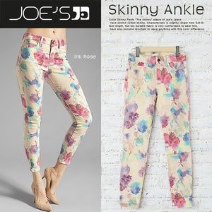 Joe's floral skinny jeans