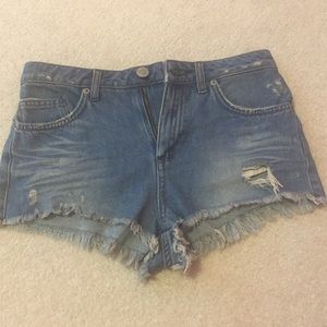 Topshop high waisted shorts.