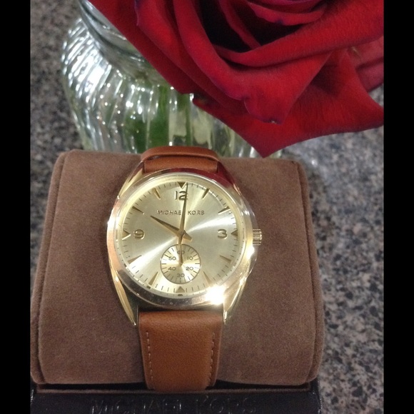 MK BROWN LEATHER WATCH - Picture 3 of 4