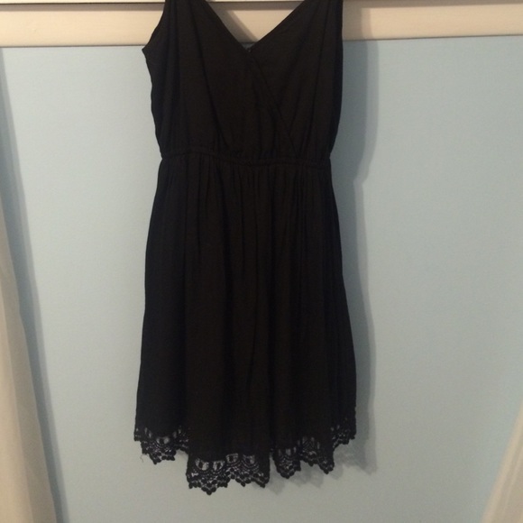 Forever 21 Black Lace Bottom Dress