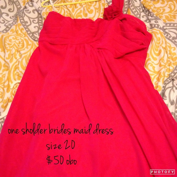 Hot pink brides maid dress - Picture 1 of 1