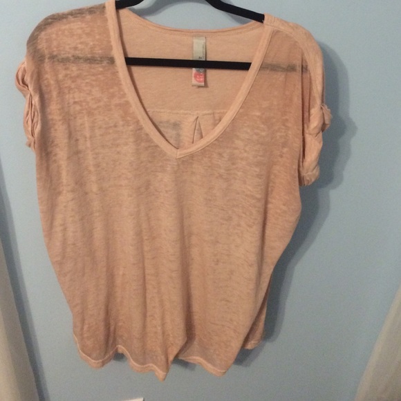 FP Pink Burnout Top