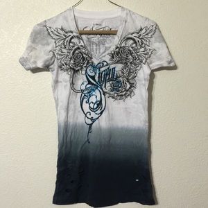 Ombré Sinful V Neck