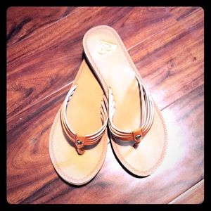 Roxy brown leather sandals