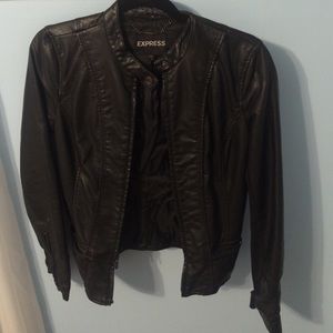 Express Black Leather Jacket