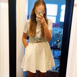 Line & Dot seersucker tied dress--never worn!