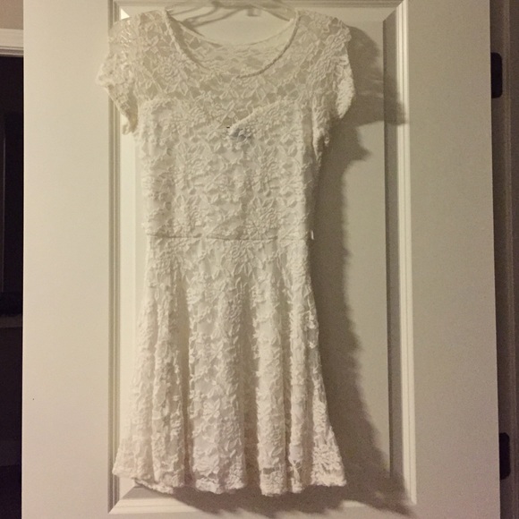 White flowing dress!