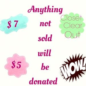 CLOSET CLEAR OUT $5 ITEMS