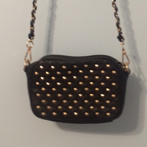 F21 Faux Leather Studded Bag
