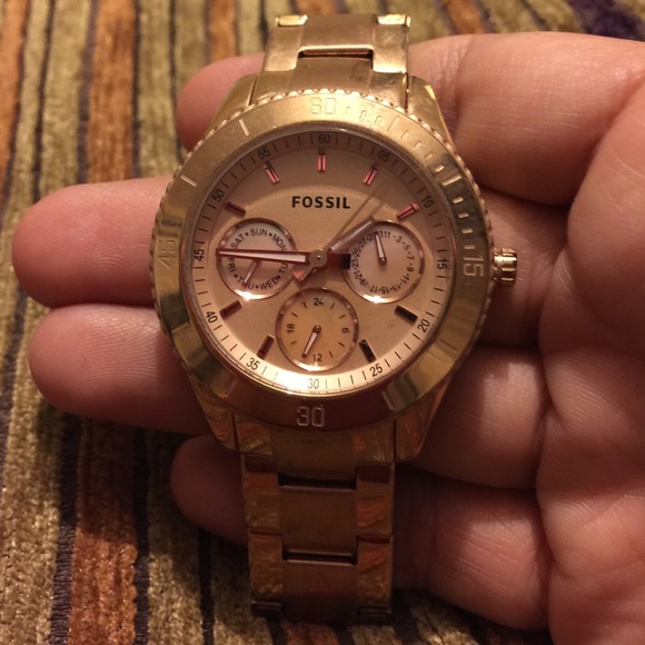 Rose Fossil Watch