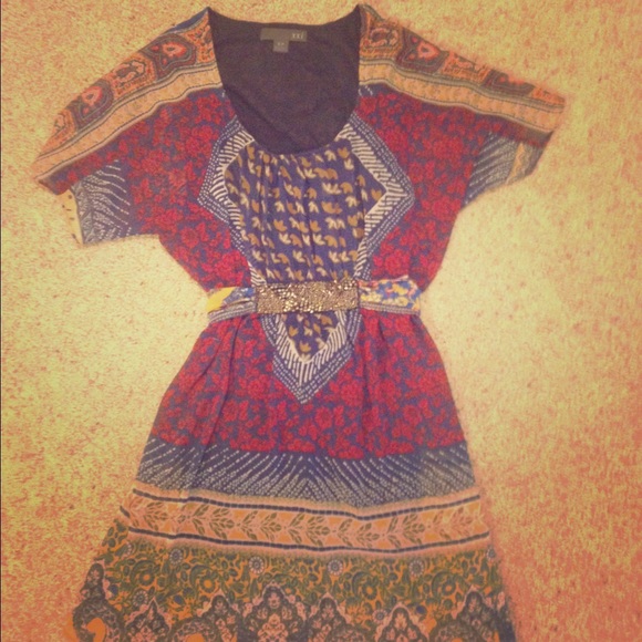 Multi- print dress