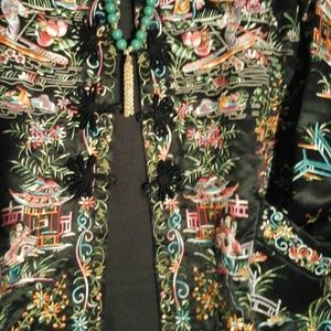 Chico's Jackets & Coats - Silk embroidered jacket Asian inspired Chico's Jackets & Coats - Silk embroidered jacket Asian inspired