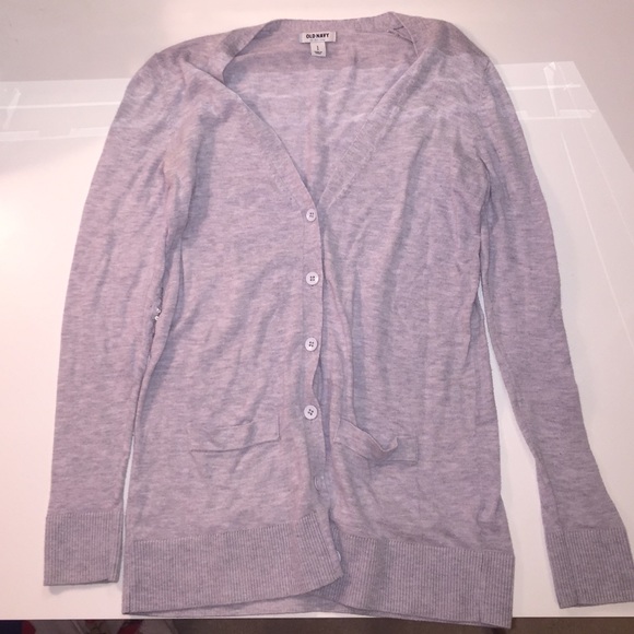 Gray cardigan