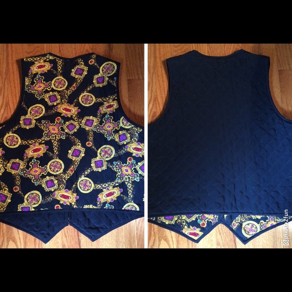 Reversible Silk Vest - Picture 3 of 4