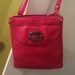 Fossil Fuchsia cross body