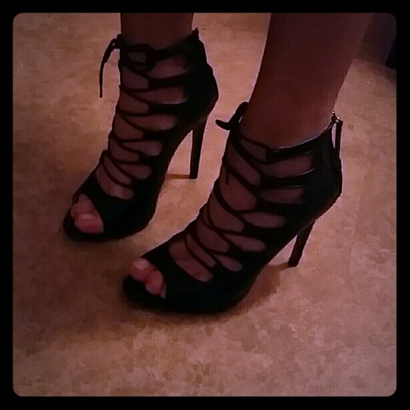 Zara lace up heels