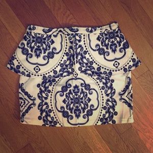 Peplum skirt