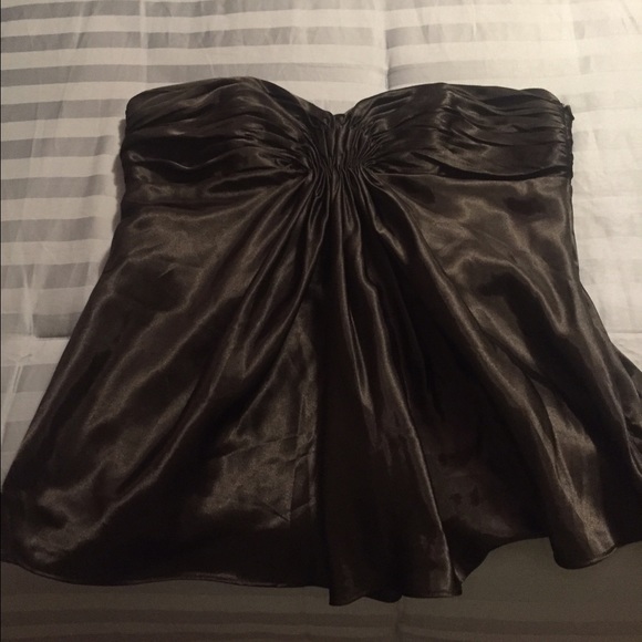 Laundry by Shelli Segal black strapless top