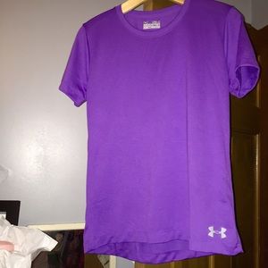 Purple semi-fitted Under Armor shirt