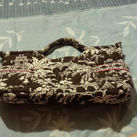 Brown, cream, pink Vera Bradley purse Nwot