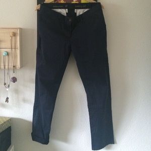 Navy straight cut Gap khakis - 8