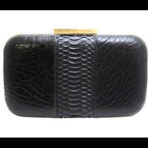 🎉HP 11/27🎉 NEW Mechar black snakeskin clutch!