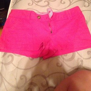 hot pink shorts