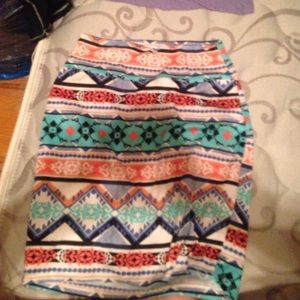 tribal pencil skirt