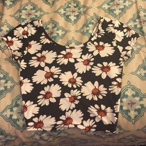 Daisy Printed Crop Top