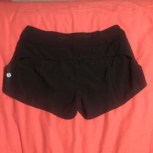 Black Lululemon running shorts!