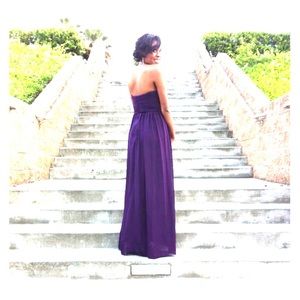 Purple Floor-length Dress