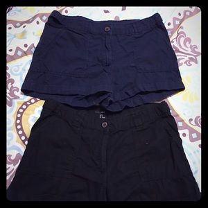 Lot of 2 H&M High waisted shorts