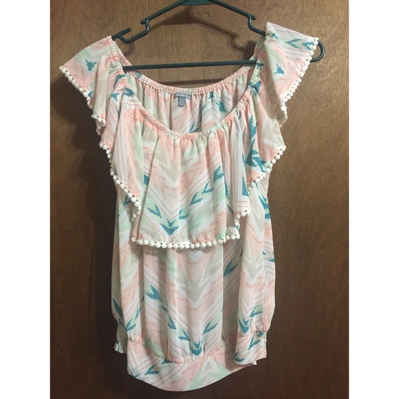 Dressy colorful top