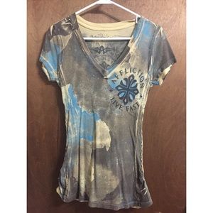 Short sleeved braided Affliction shirt