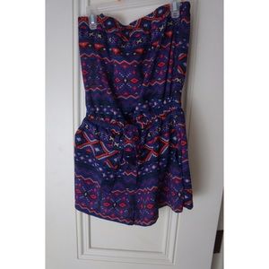 Forever 21 Tribal Print Romper