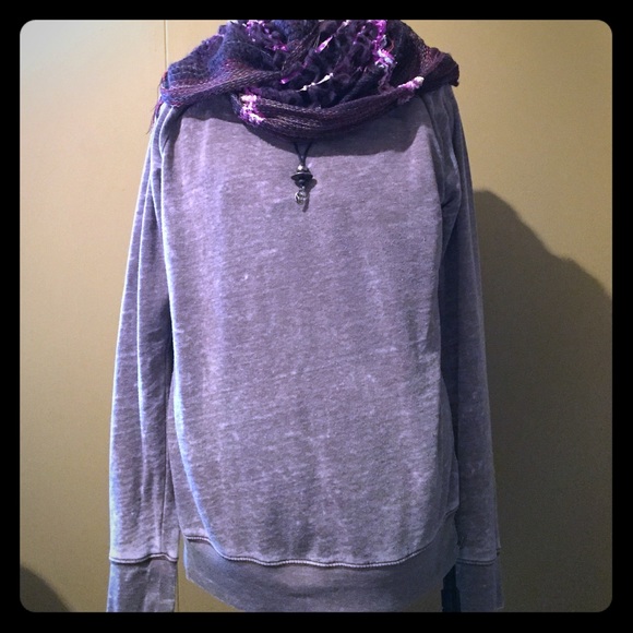 Maurice's oversized purple sweater