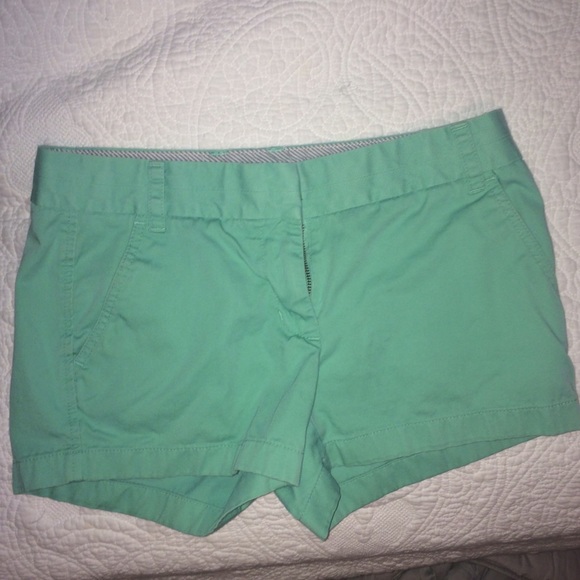 J. Crew Chino Shorts in Mint