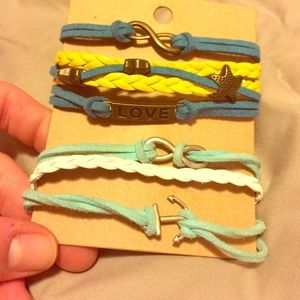 Bundled bracelets. Great for stacking!