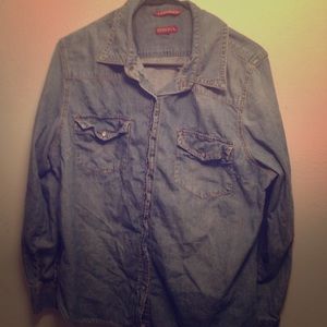Denim button up!