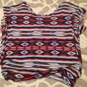 Open back crop top