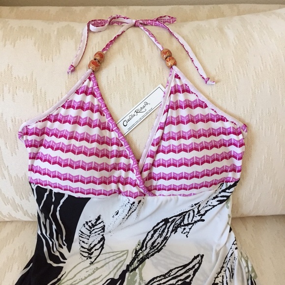 π€πLONG HALTER DRESS - Picture 2 of 3