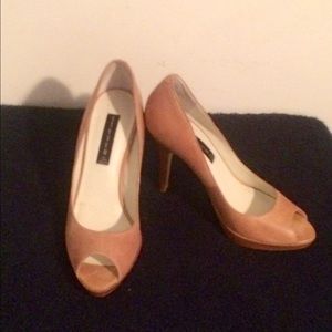Steven Nude Platform Pumps 100% Genuine Leather