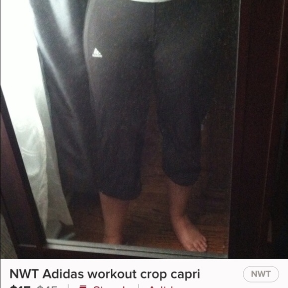 NWT Adidas workout capris
