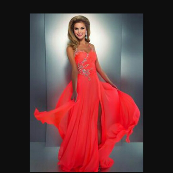 Coral dress