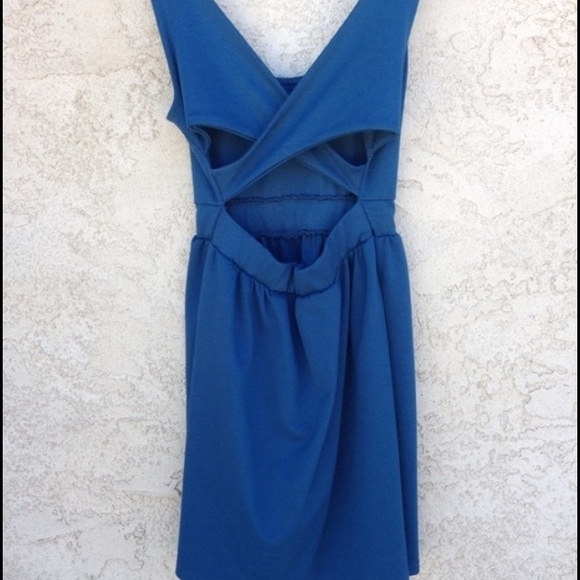 Blue Cross Back Dress - Picture 2 of 3