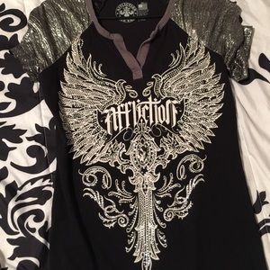 Affliction blouse