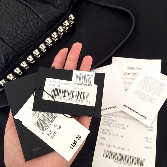 🚫SOLD🚫 Alexander Wang MINI Rockie, nickel - Picture 3 of 4