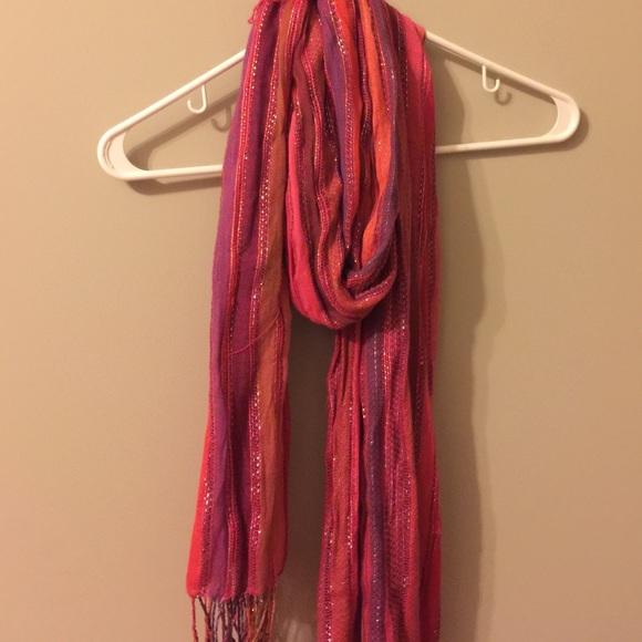 Pink and purple glitter scarf