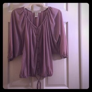 Purple loose fitting cotton top