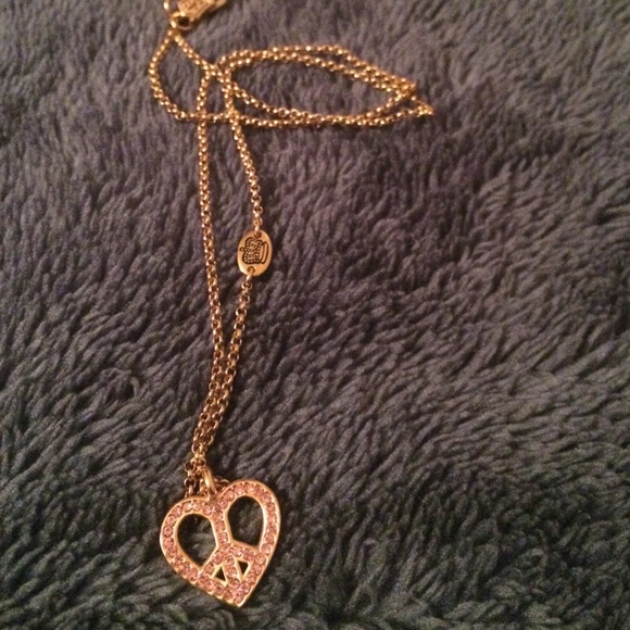 Juicy couture peace/heart necklace